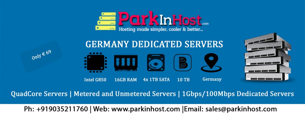 Unmetered Germany Dedicated Servers Parkinhost